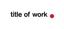 Title of Work